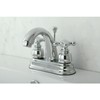 Kingston Brass KB5612AX Restoration 4-Inch Centerset Lavatory Faucet, Polished