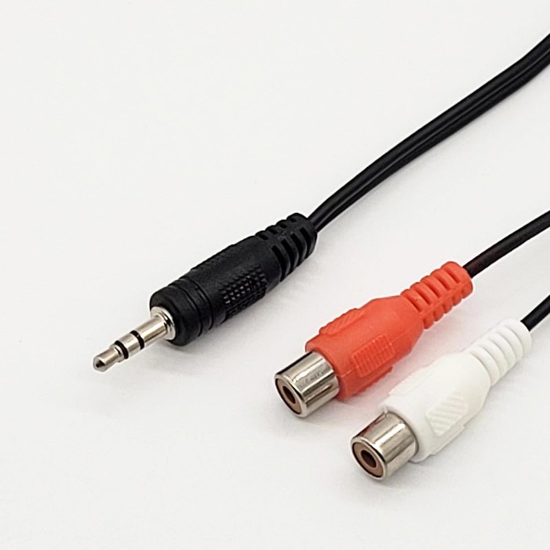 BRIIKPP Stereo Mini Plug 3.5mm Male to 2RCA Pin Female