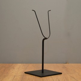Handmade 15"high "Y" Metal display Stand for tribal masks & other Art objects -5x5" base