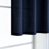 Bathroom Window Curtain,Short Curtains for Bedroom Kitchen Small Windows,Navy Blue,24