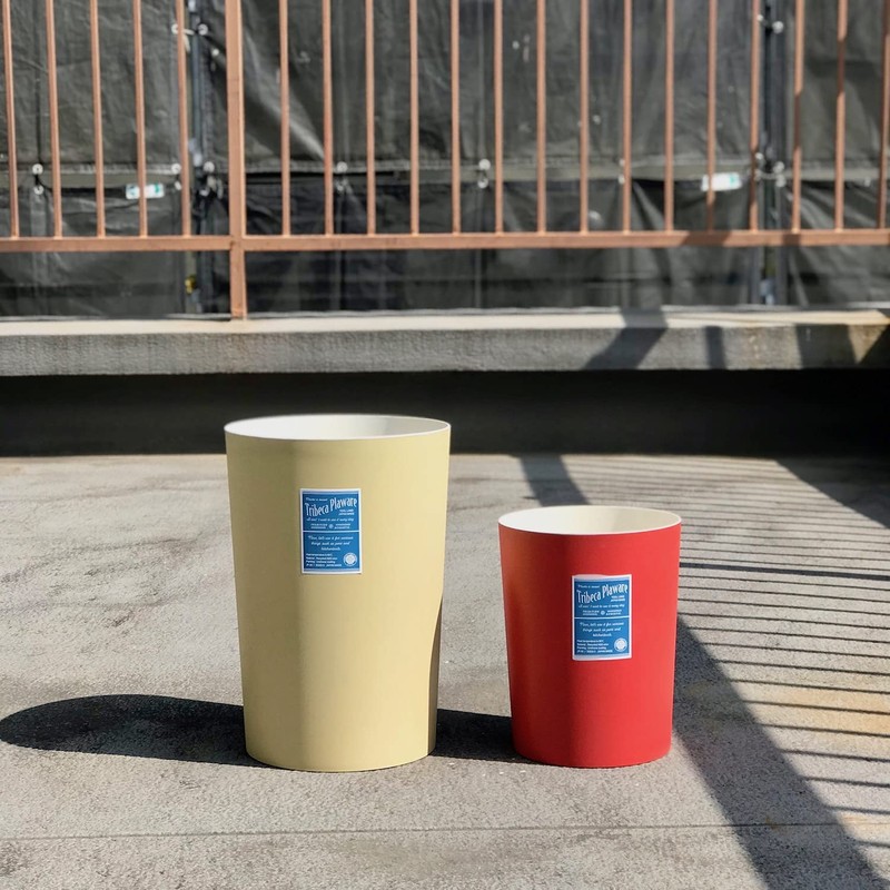 TRADITION ACOSTIC TRIBECA PLACAN Trash Can, S, Red, 6L