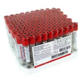BDN Tubo Vacutainer Bd De 6ml Color Rojo Caja Con 100 Piezas