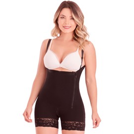 SHAPE CONCEPT 352 Fajas Colombianas Stage 2 Postpartum Shapewear with Zipper Black