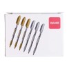 MyLifeUNIT Metallic Marker Pens, 6-Pack Metallic Gold Silver Permanent Markers,