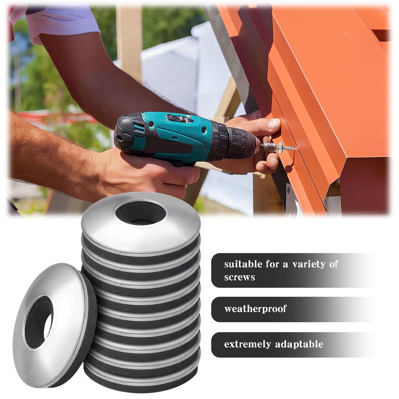 YUESIKJ EPDM Sealing Washers M8 x 19 mm Stainless Steel