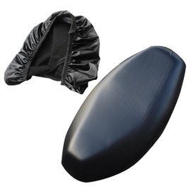 Ashuxxn Pack of 2 Leather Waterproof Seat Cover Universal Motorcycle Seat Cover Motorcycle Cushion Seat Cover Motorcycle Cover Seat Cover Waterproof UV Dust Cushion Cover for Motorcycle Seat