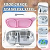 2 Pack Stainless Steel Snack Containers for Kids & Adults