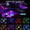 TABEN Car Neon Light Strips, 4-Piece Set with 64 Colours,