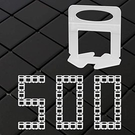 Deuvuo Tile Levelling System 1 mm Pull Tabs, 1 mm Tile Levelling Set Tile Laying Aid for Tiles Height 3-12 mm – No More Uneven Tiles!