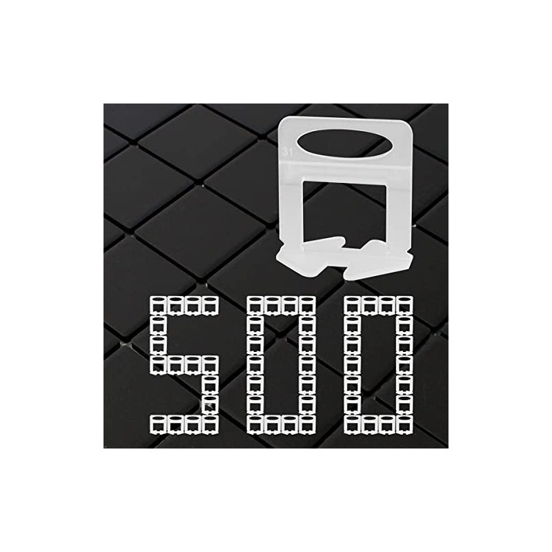 Deuvuo Tile Levelling System 1 mm Pull Tabs, 1 mm