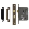 Decoranddecor Bathroom Mortice Lock - 3inch / 76mm - Antique