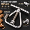 Manual Nut Cracker for Walnuts & Macadamia Nuts – Stainless