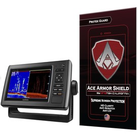Ace Armor Shield Shatter Resistant Screen Protector for The Garmin Echomap 74dv with Free Lifetime Replacement Warranty