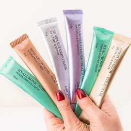 Ame Pure Gesicht Maske - Gesichtsmasken-Set mit Hyaluronsäure - Lassen Sie Ihre Haut erfrischt aussehen - Feuchtigkeitsmaske Gesicht - Abziehmaske für einen SPA-würdigen, aknefreien Glanz!