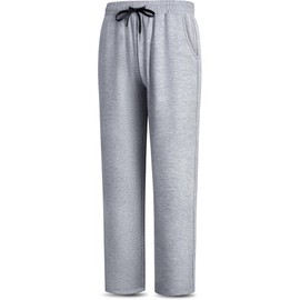 BULLIANT Pantaloni Jogging Uomo, Pantaloni Sportivi Uomo(Grigio Chiaro,XL)