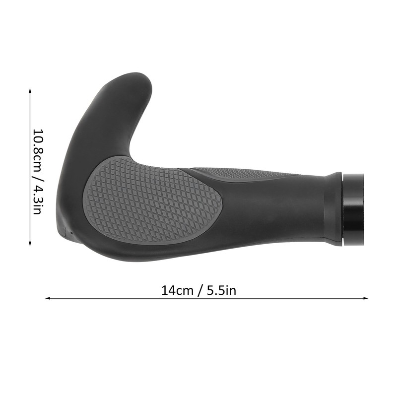 22.2mm Mountain Bicycle Ox Horn Handbar Bilateral Locking Durable Rubber