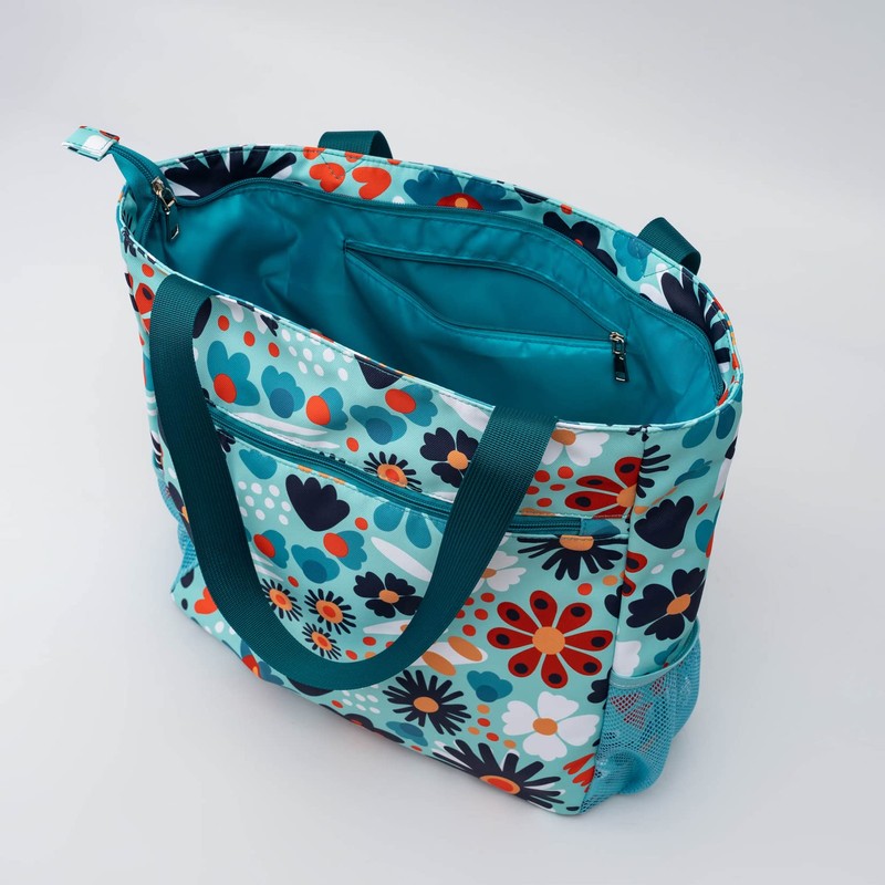 Solance Large Shopping Tote Bag Shoulder Gym Beach Travel Bag