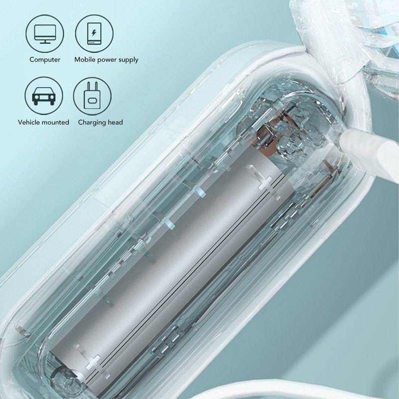Portable Neck Fan Mini Hanging Handheld 3 Speed Battery Operated