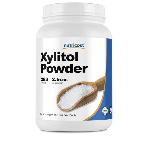 Nutricost Pure Xylitol Granulated Powder 2.5 Pounds, Granulated Crystals