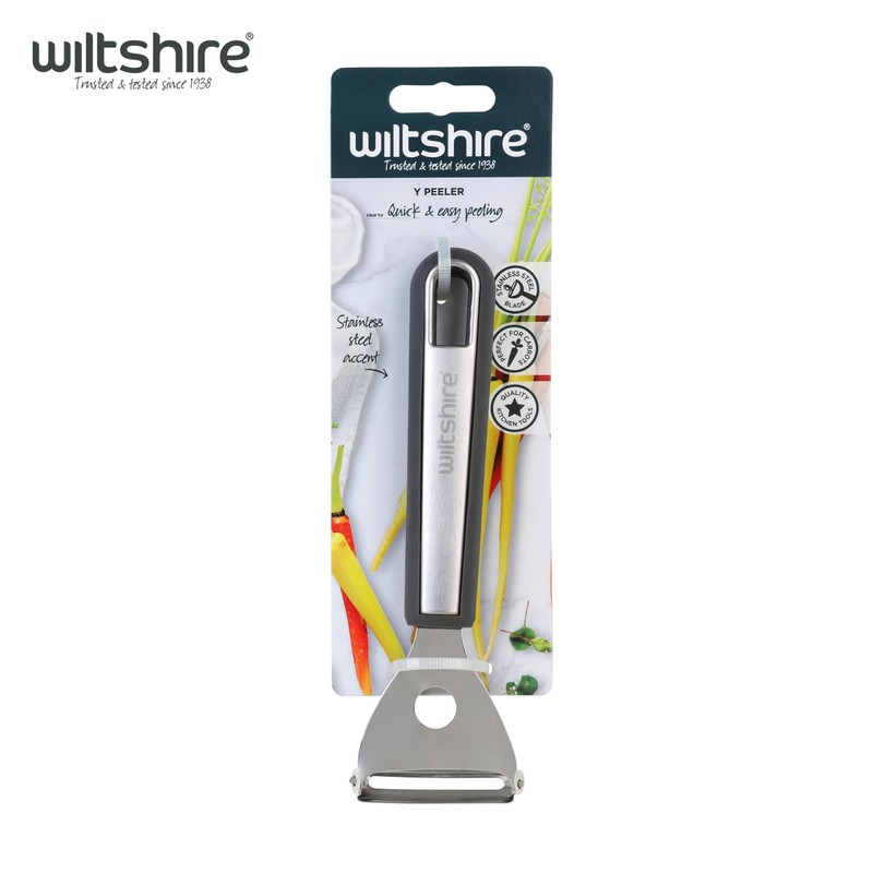 Wiltshire Aspire Y-Peeler, Stainless Steel, Potato, Fruit & Vegetable Peeler,