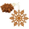 Christmas Concepts® Pack of 12-10cm Glitter Snowflake Hanging Decorations -