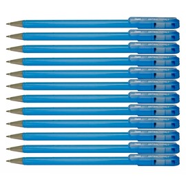 Pentel BK77AB-AE Antibacterial + Ballpoint Pen, Supports Hygiene Concepts, Antibacterial Effect, Certified According to ISO 22196, Refillable (BKL77), Ink Colour Black, Pack of 12