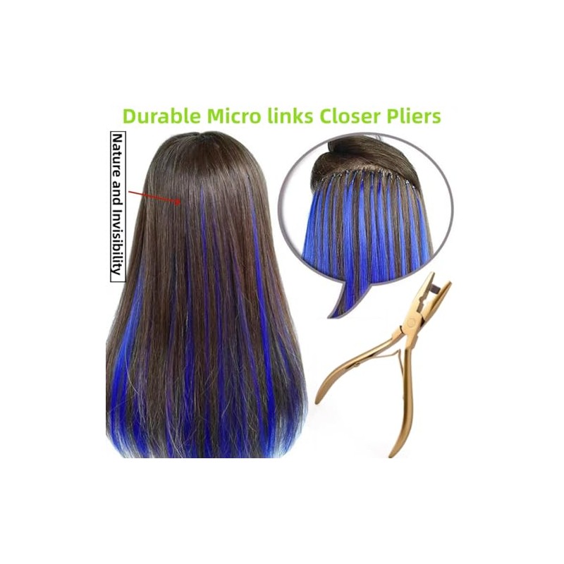 Kit de herramientas de extensión de cabello, extensiones de cabello