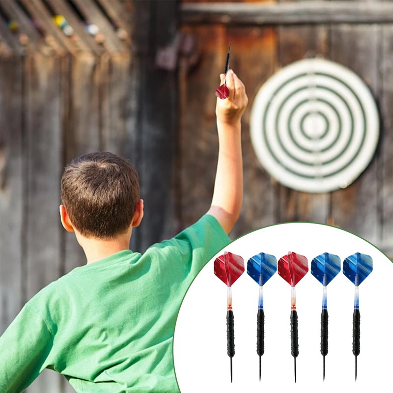 KASESSS 12 PCS 2-In-1 Integrated Dart Flights, Highly Quality Dart