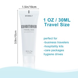 BFZMSLY 30 Pack Bulk Travel Size Conditioner, 1 fl oz White Tea Scent, Mini Hotel Conditioner for Guests, TSA Approved, Individual Tubes for Hotels, Airbnb, Vacation Rentals, Hospitality Toiletries