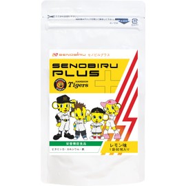 [Hanshin Tigers Collaboration] Senovir Plus Calcium Magnesium Chewable Growth Period Support Multineral, Lactic Acid Bacteria, Nutritional Functional Food (60 Tablets, Lemon)
