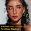 6 PCS Glitter Freckles Face Tattoo, Gold Face Makeup Speckles