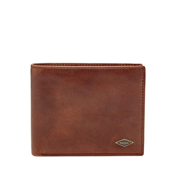 Fossil Men's Ryan Leather RFID Blocking Large Coin Pocket Bifold