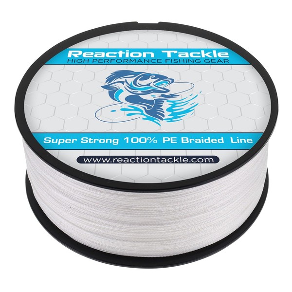 Reaction Tackle Reaction Tackle Braided Fishing Line White 15LB 500yd
