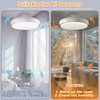 CELAVY Ceiling Fans with Lights and Remote, 19.8 in Flush