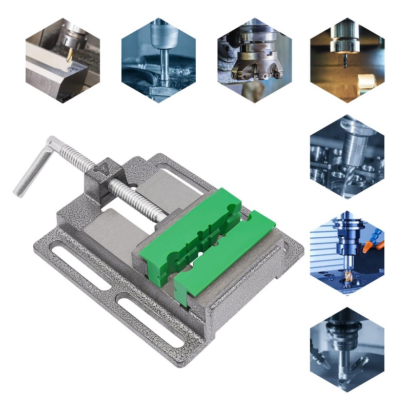CNCEST Multi Grooved Pads Set,Tools Drill Press Vise Metal Drill
