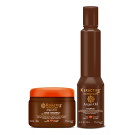 Nutrapel Kit Reparador Cabello Procesado Shampoo + Tratamiento Argan