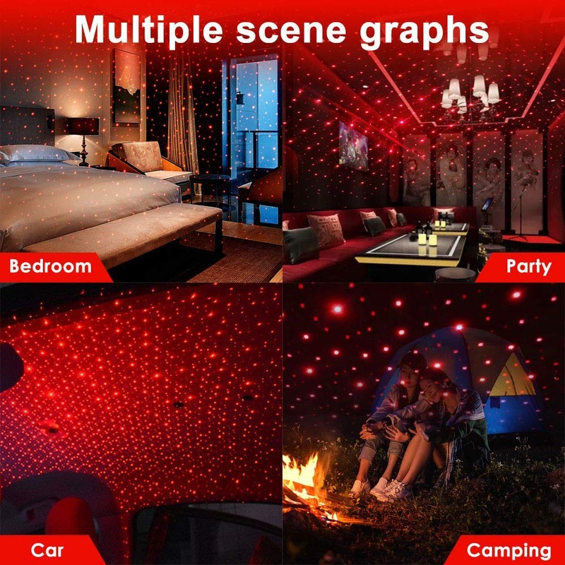 Car Roof Star Night Light, Portable Adjustable USB Flexible Interior