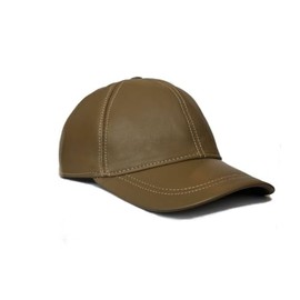 100% Real Genuine Lambskin Leather Baseball Cap Hat Sports Visor (Mint)