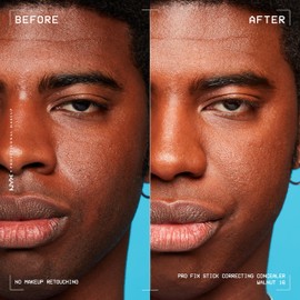 NYX Professional Makeup Corrective Concealer, Conceals Dark Circles, Blemishes, Dark Spots and Discolourations, with Hyaluron, 12 Hours Hold, Vegan Formula, Pro Fix Stick, Walnut