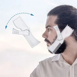 Men's Beard Grooming Comb Styling Tool Rotating Grooming Brush BlackWFL6GP6 / 남성 수염 정리 빗 스타일링 도구 회전식 미용 브러시 블랙WFL6GP6