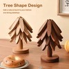 ROXANEPIG Wooden Trivets for Hot Dishes, 4pcs Tree Trivets +1