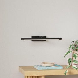 OPMRE Modern LED Picture Light Dimmable 15.75 "Black Picture Light lampshade can Rotate up or Down 270 Degrees 3 Color Temperature Display Wall Art Light Battery Powered