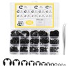 500 Pcs Circlips Assorted Sizes, E Clips, E-Clips Circlip External