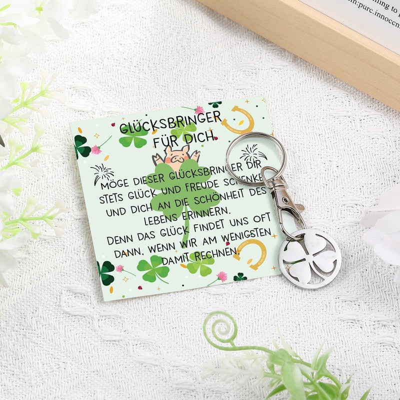 Otuuz 6 Sets Lucky Charm Gifts 6 Shopping Trolley Key