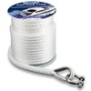 PropelTech Anchor Rope Braided Anchor Line(White, 3/8" x 100') Premium