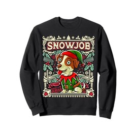 Jack Russell Terrier Snow Dog Christmas Santa Claus Elf Sweatshirt