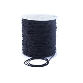 KONMAY Cuerda de Nailon Trenzado de 1,5 mm, Cuerda de Nailon de 150 Yardas, Cable de Sombra para elevación, Color Negro 900