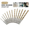 LEDON 13 PCS Quick Change Hex Shank Drill Bits Set