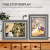 Sekonow 5x7 Picture Frame, 4 Pack Wood Pattern Rustic Picture