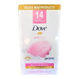 Dove Jabón En Barra Dove Pink 14 Pz De 135 G C/u